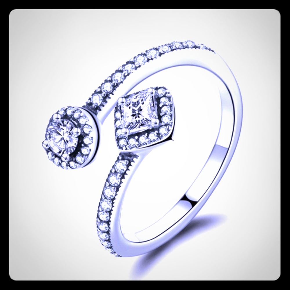 Cubic Zirconia and 925 Sterling Silver Rings